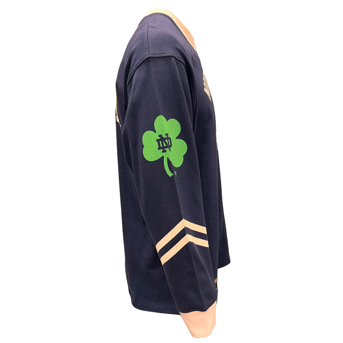 NAVY/CREAM GUINNESS NOTRE DAME AMERICAN FOOTBALL TOP
