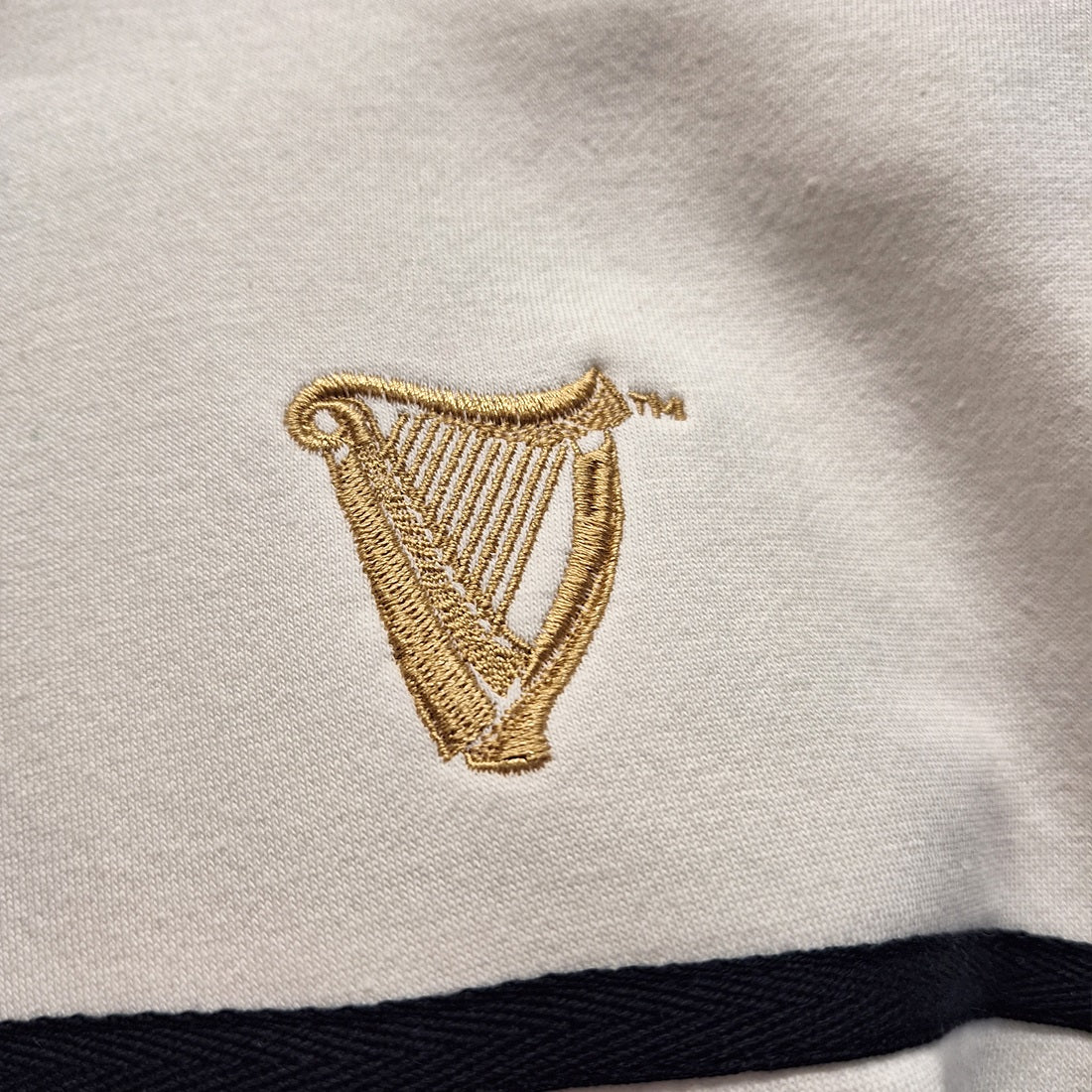 CREAM/NAVY NOTRE DAME GUINNESS 1/4 ZIP