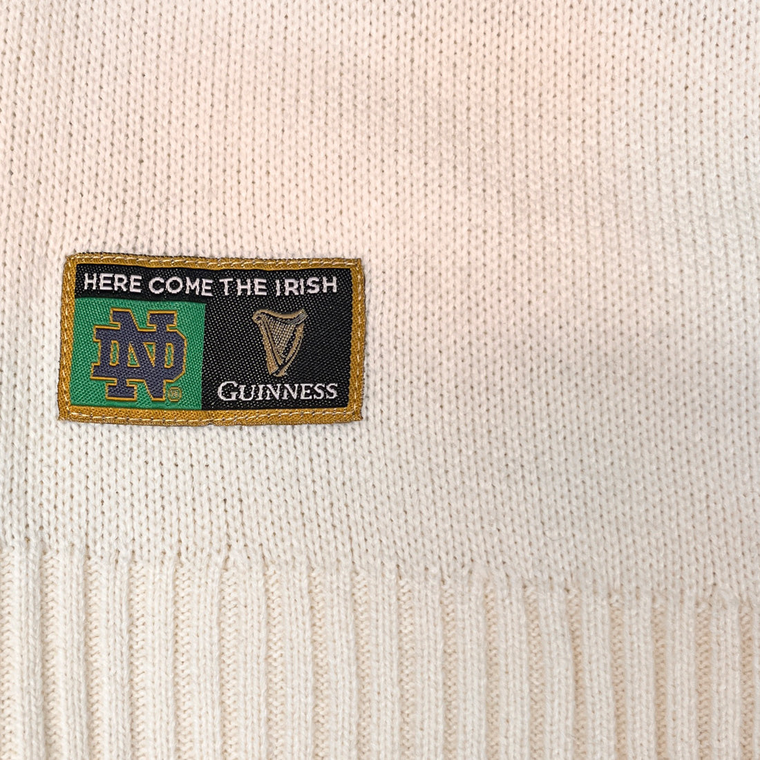 NATURAL/NAVY GO IRISH JUMPER