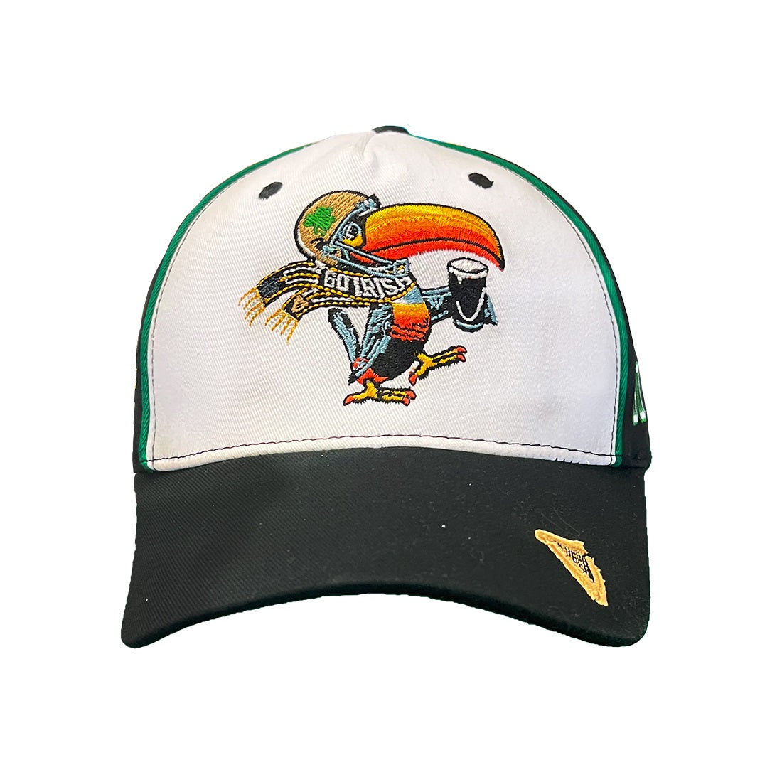 BLACK/WHITE NOTRE DAME  GUINNESS TOUCAN BASEBALL CAP
