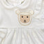 Baby Velour Sheep Dress in Cream
