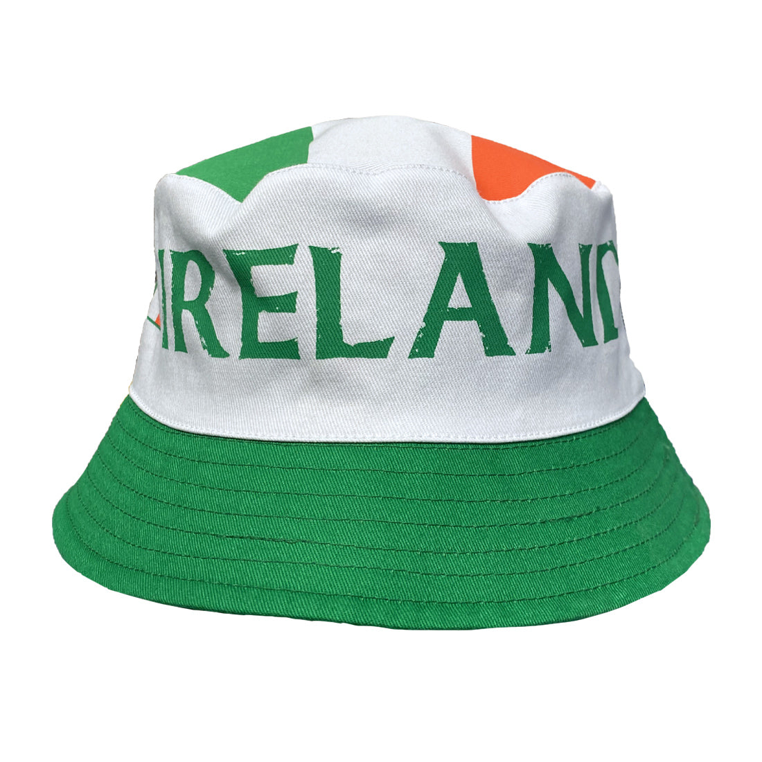 Ireland Reversible Bucket Hat in Emerald & White