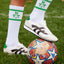 Shamrock Adults Sports Socks in White & Emerald