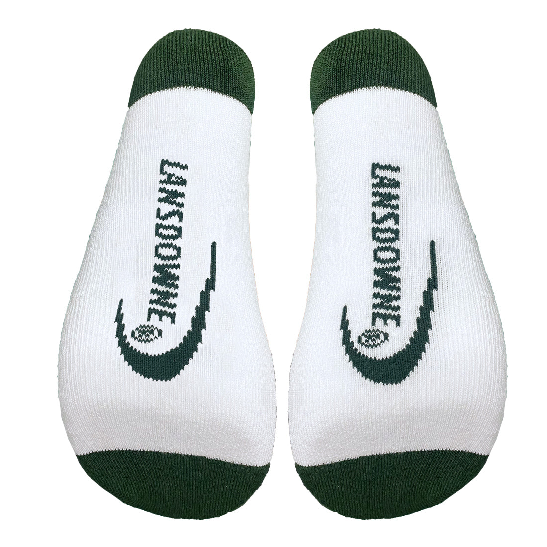 Shamrock Adults Sports Socks in White & Bottle Green