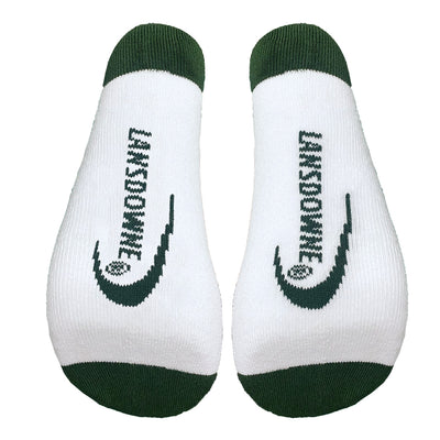 Shamrock Adults Sports Socks in White & Bottle Green
