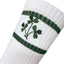 Shamrock Adults Sports Socks in White & Bottle Green