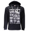 Black hoodie with 'Pubs of Ireland' graphic design on a white background