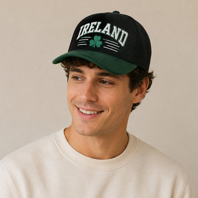 Black/ Bottle Green Ireland Shamrock Baseball cap