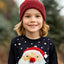 Navy Santa Bobble Kids Sweatshirt