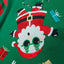 Green Red Foil Santa Kids Sweatshirt