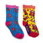 Xmas Rudolph Kids Socks in Yellow & Blue