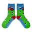 Sheep & Tractor Kids Socks in Green & Blue