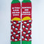 Christmas Pudding Two Pack Men's Socks in Red & Green