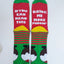 Christmas Pudding Two Pack Men's Socks in Red & Green