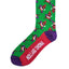 Rudolph Two Pack Mens Socks in Green & Purple
