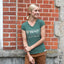 Trinity College Dublin Moss Green Slub Sequin Ladies T-shirt
