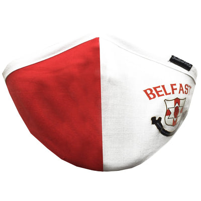 Adult Red/White Belfast Barrier Mask (NSAI SWIFT 19 Compliant)