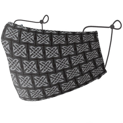 Adults Black & Grey Celtic Knot Barrier Mask (NSAI SWIFT 19 Compliant)