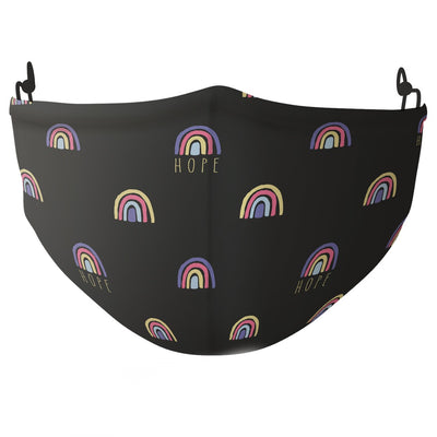 Adults Black Rainbow Barrier Mask (NSAI SWIFT 19 Compliant)