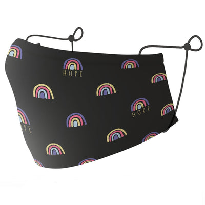 Adults Black Rainbow Barrier Mask (NSAI SWIFT 19 Compliant)