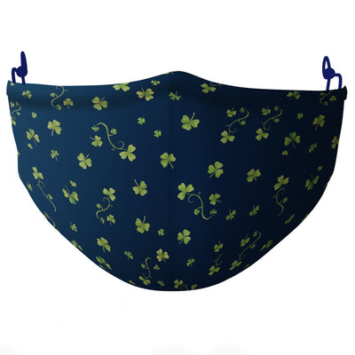 Adults Navy Green Shamrock Barrier Mask ( NSAI SWIFT 19 Compliant)