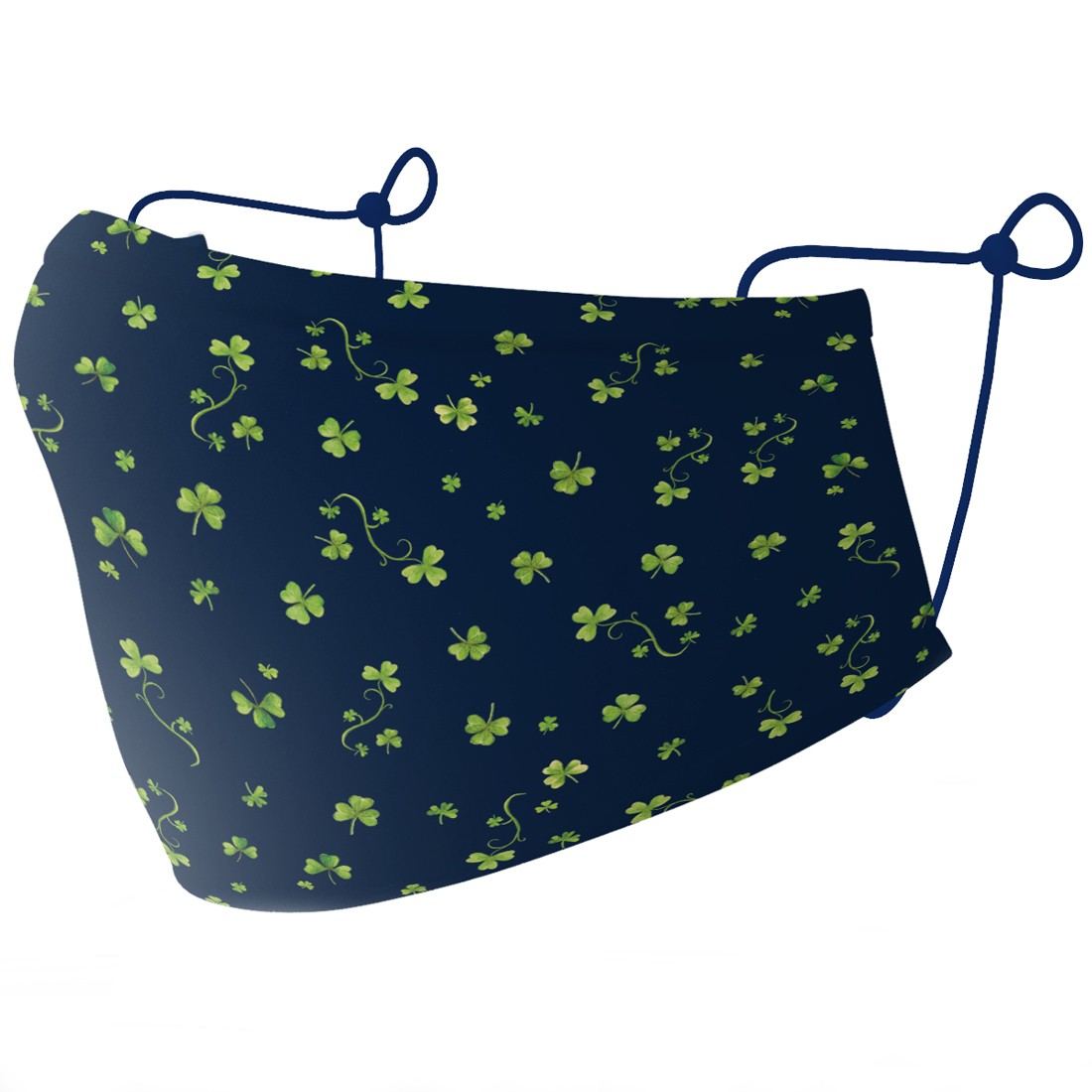Adults Navy Green Shamrock Barrier Mask ( NSAI SWIFT 19 Compliant)