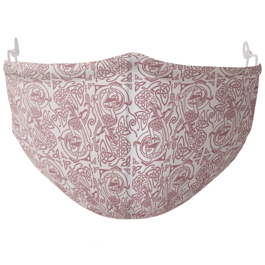 Adults White & Dusky Pink Celtic Barrier Mask (NSAI SWIFT 19 Compliant)