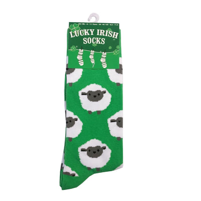 All-Over Sheep Adults Socks in Green