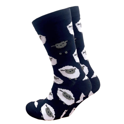 All-Over Sheep Adults Socks in Navy