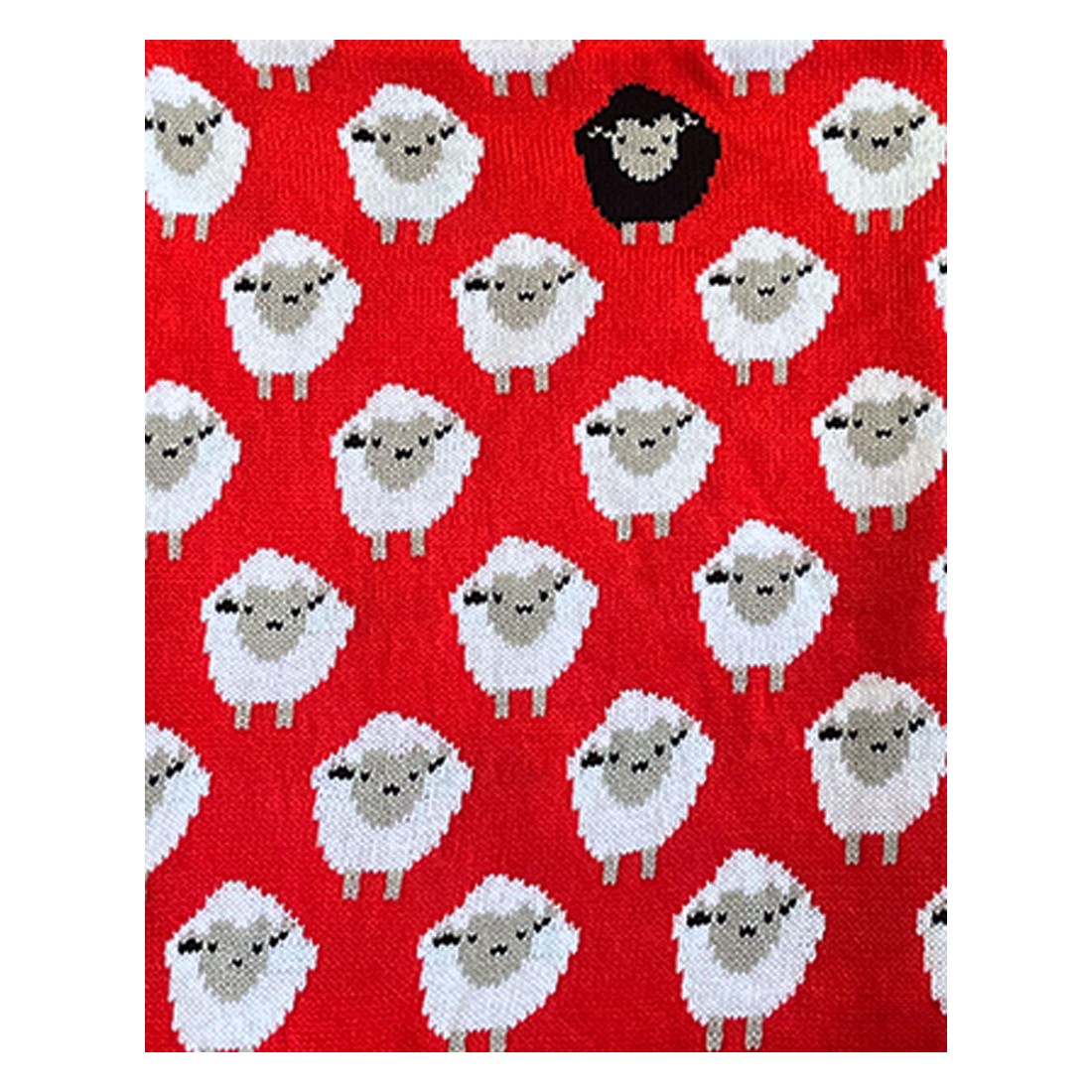 All Over Sheep Baby Blanket in Red
