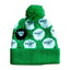 All Over Sheep Kids Knit Hat in Green