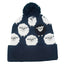 All Over Sheep Kids Knit Hat in Navy