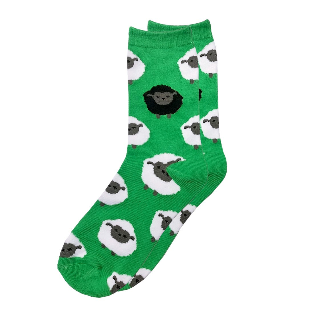 All Over Sheep Kids Socks in Green