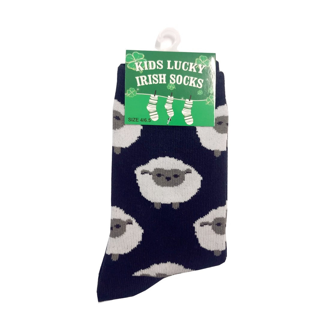 All Over Sheep Kids Socks in Navy