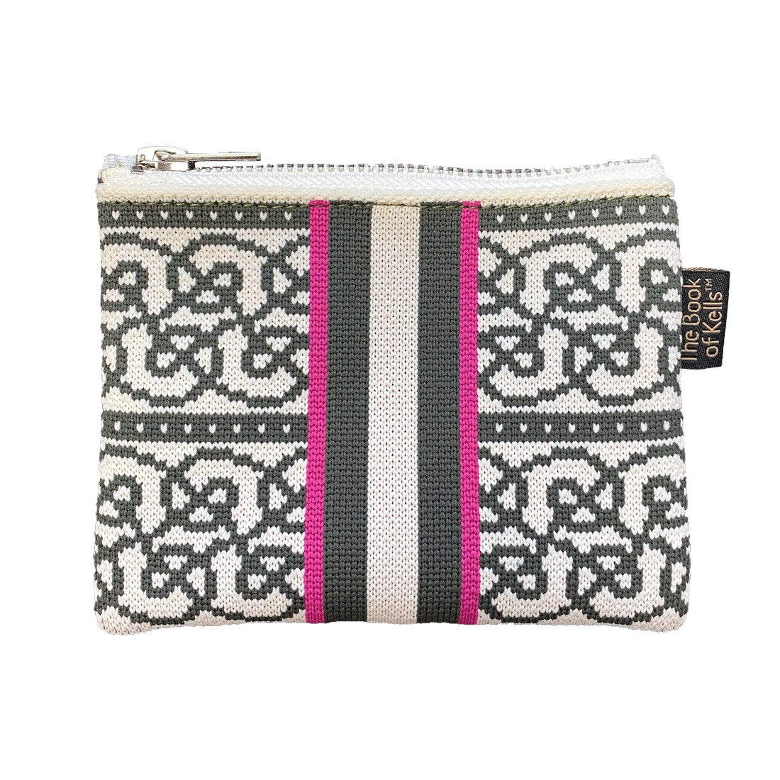 BK Jacquard Purse in Thyme Green & Pink
