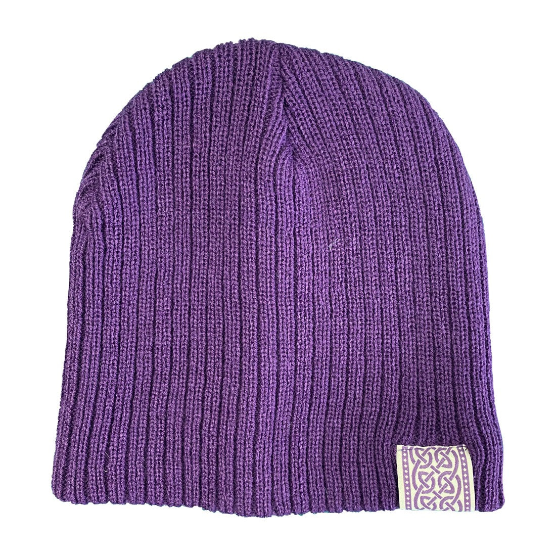 BK Knitted Beanie Hat in Purple