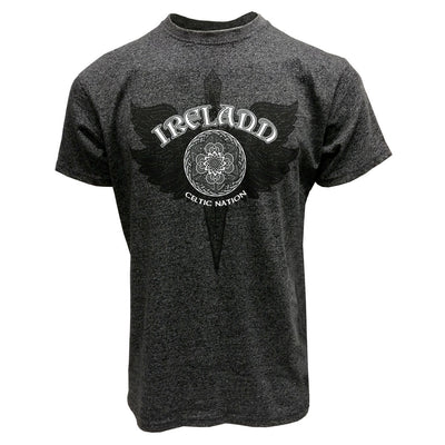 Ireland ‘Dagger’ Grindle Crew Neck T-Shirt in Black