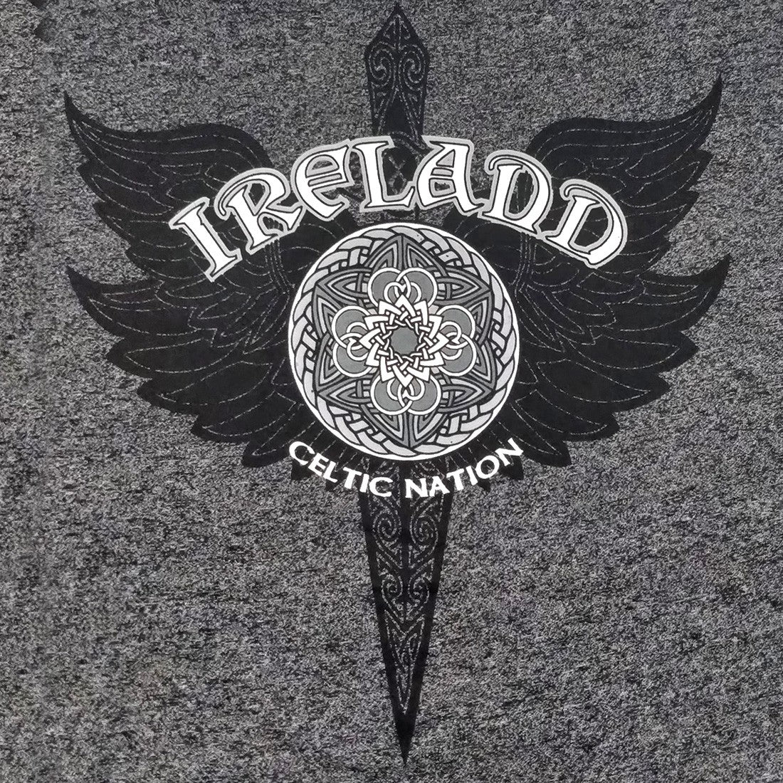 Ireland ‘Dagger’ Grindle Crew Neck T-Shirt in Black