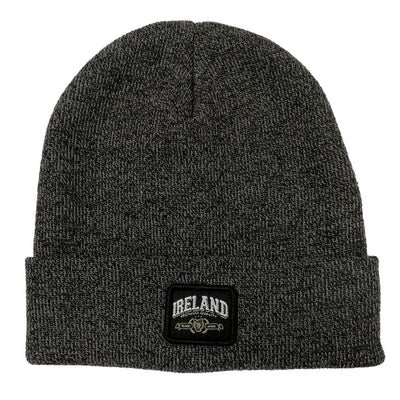 Black Ireland Premium Quality Badge Knit Hat