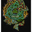 Black Ireland Shamrock Coloured V-neck ladies T-shirt