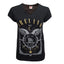 Ireland ‘Viking Ship Wings’ V-Neck Ladies T-Shirt in Black
