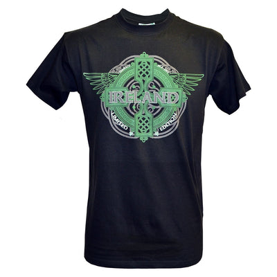 Ireland ‘Wings’ Crew Neck T-Shirt in Black