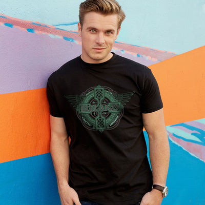 Ireland ‘Wings’ Crew Neck T-Shirt in Black