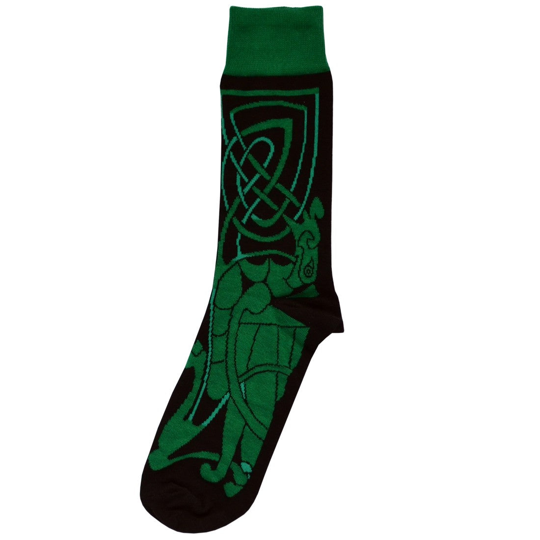 Book of Kells Black/ Green Celtic Socks