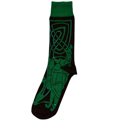 Book of Kells Black/ Green Celtic Socks