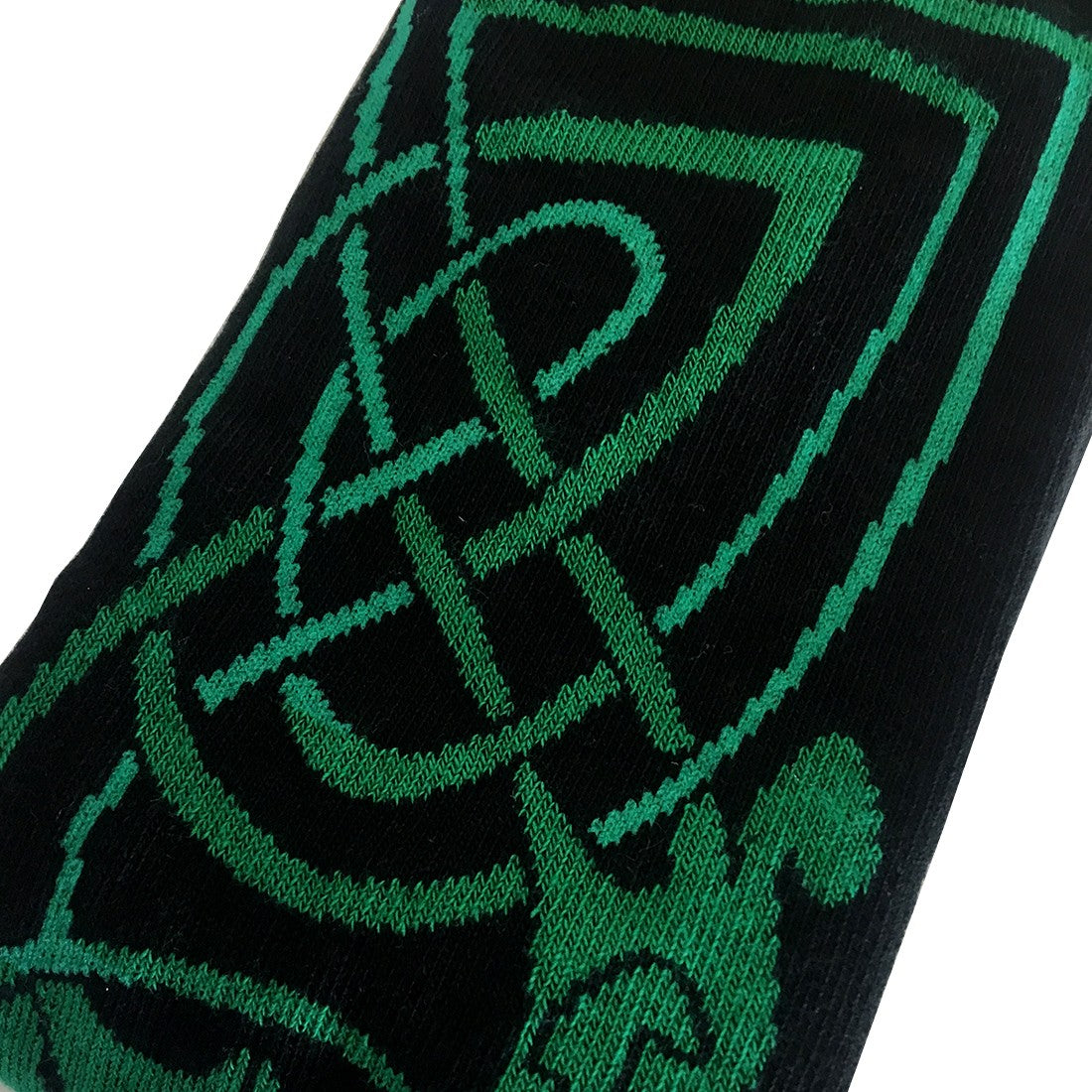 Book of Kells Black/ Green Celtic Socks