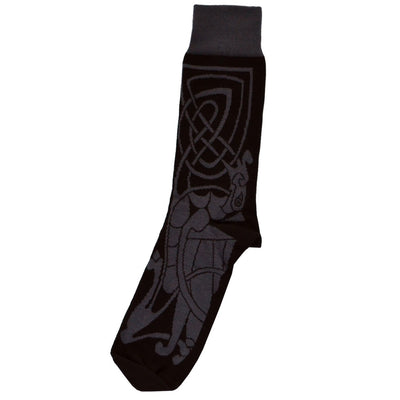 Book of Kells Black/ Grey Celtic Socks