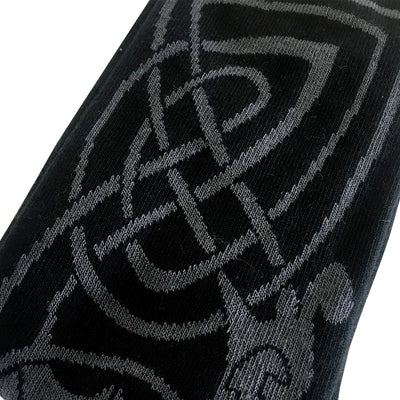 Book of Kells Black/ Grey Celtic Socks