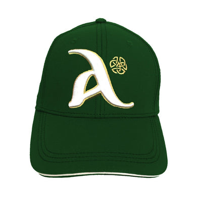 Book of Kells Bottle Green Letter A Baseball Cap