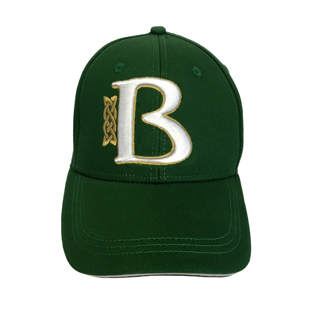 Book of Kells Bottle Green Letter B Baseball Cap